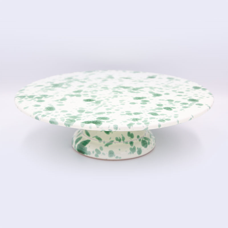 Splatter Cake Stand, D25.5cm, Pistachio-0