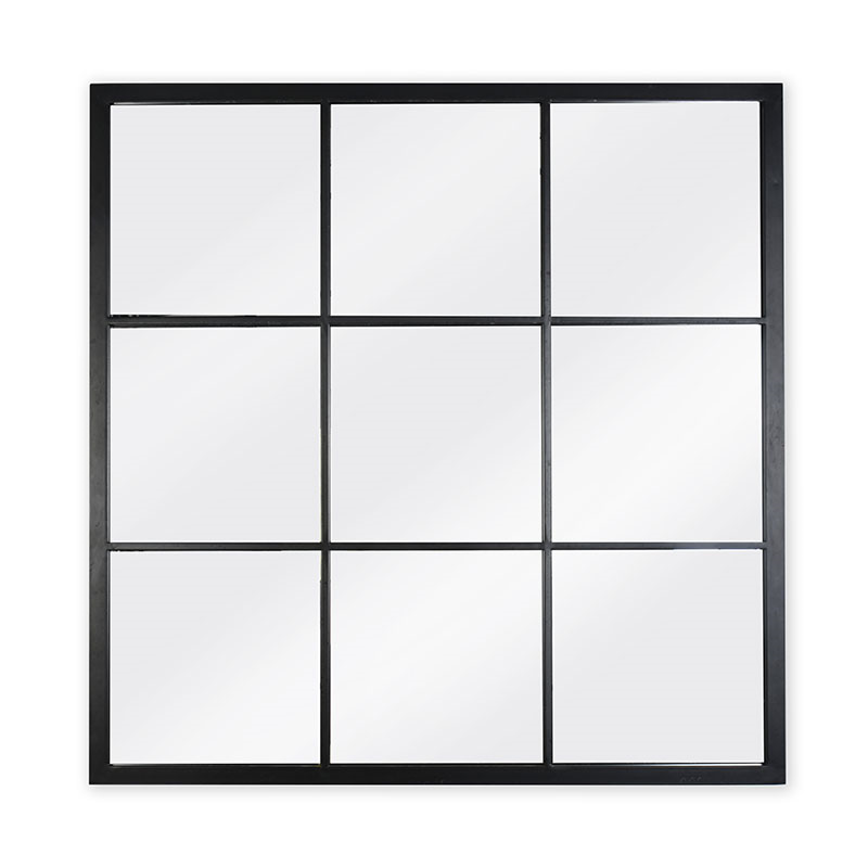 Fullbrook Mirror, L90 x W90cm, Black-3