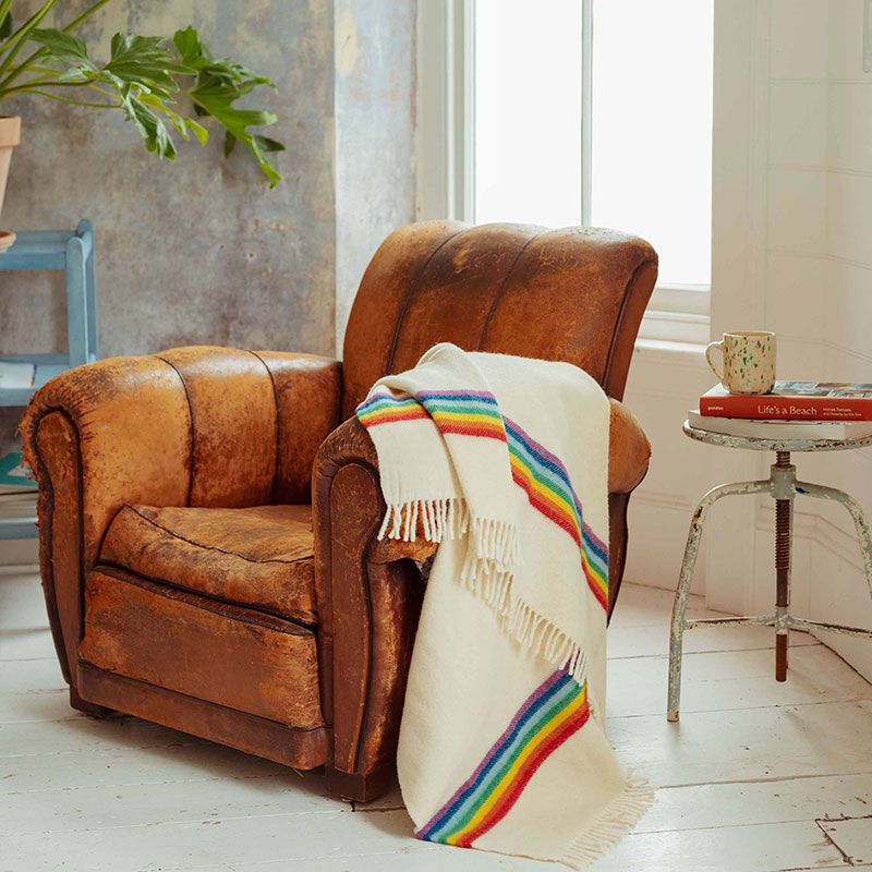 Lana Arco Wool Blanket, 180 x 140cm, Multi-colour-4