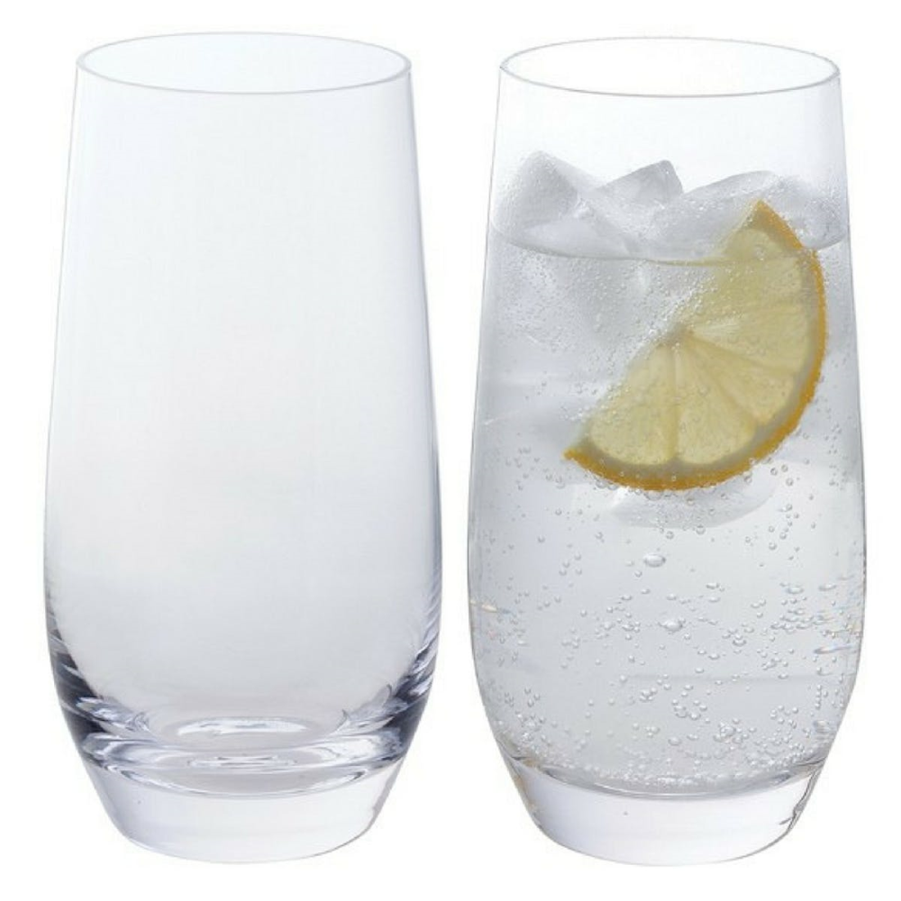 Wine & Bar Pair of highball glasses, 410ml, Clear-0