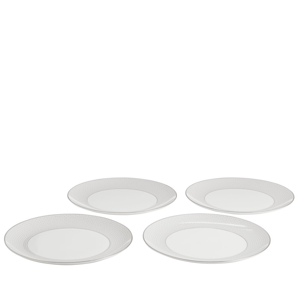 Gio Platinum 12 Piece Dinnerware Set, Platinum-3