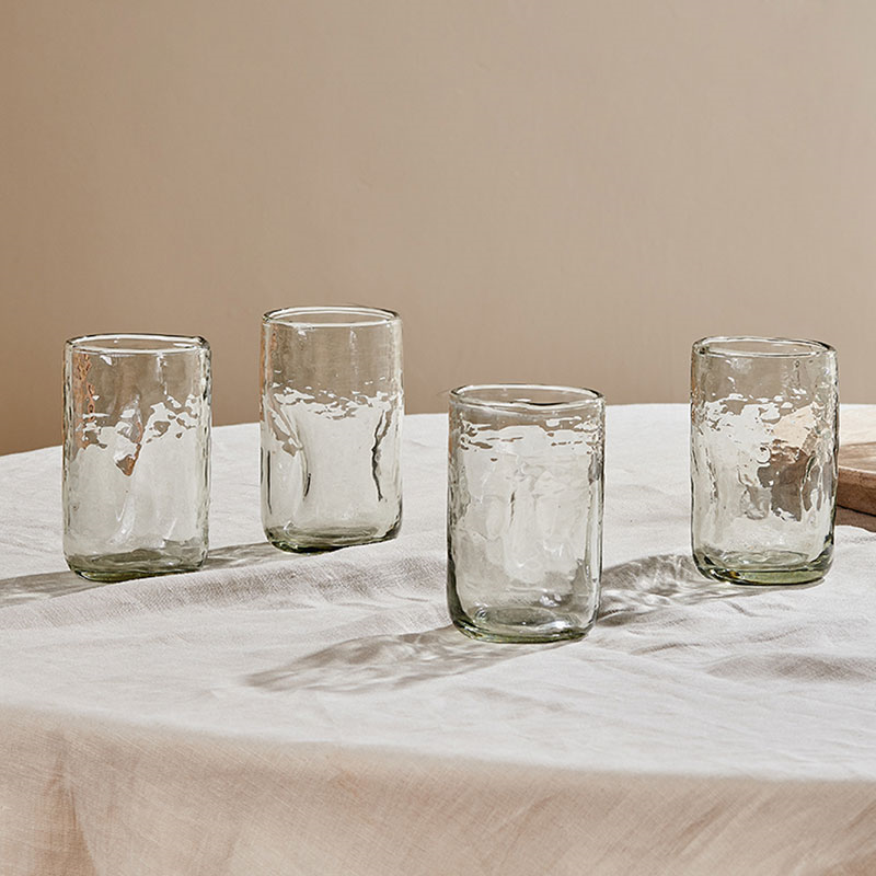 Chandani Set of 4 Tumblers, 400ml, Clear-0