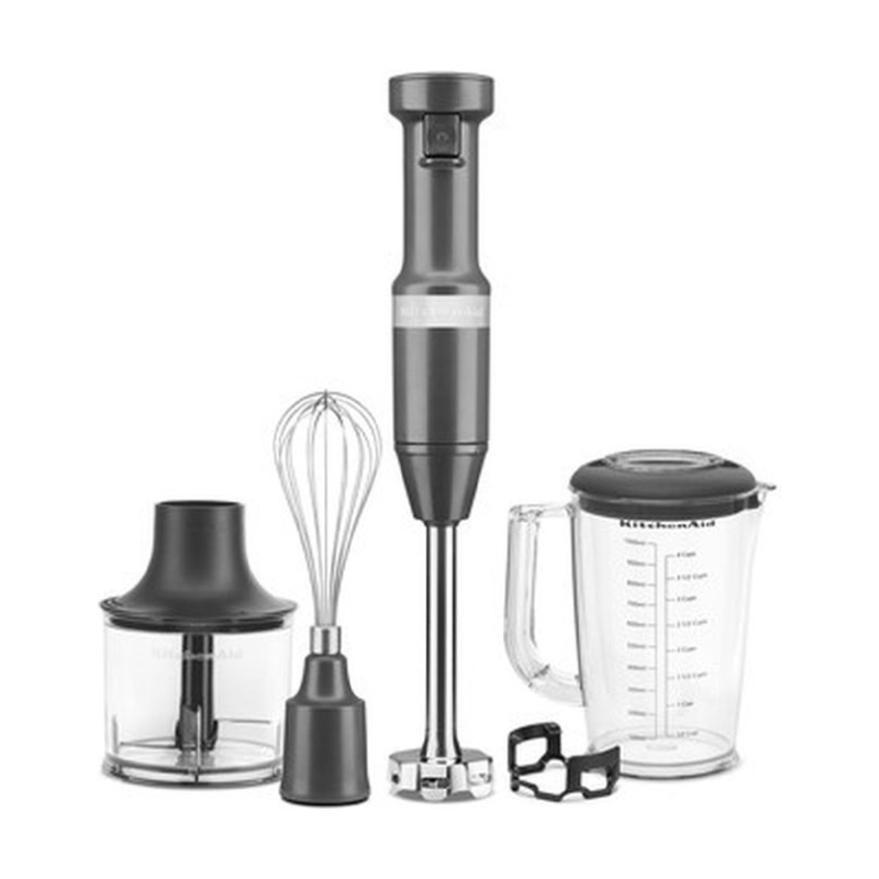 Hand Blender With Accessories, Set of 5, Charcoal Grey-0