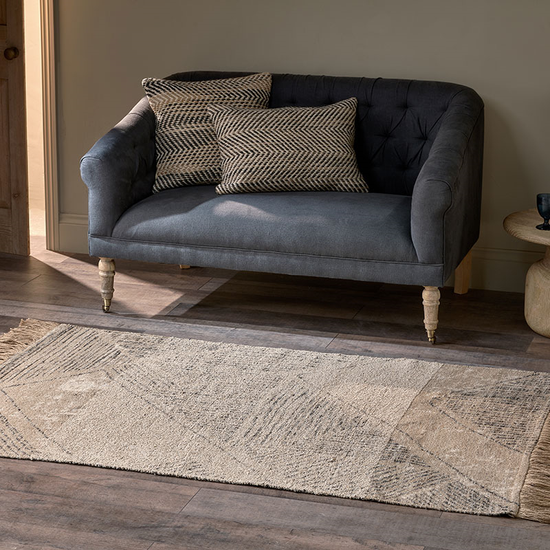 Anaisha Cotton & Jute Rug, 120 x 180cm, Natural & Grey-0