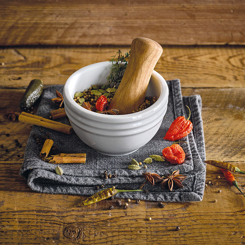 James Martin Cook Pestle & Mortar, Soft Grey-1