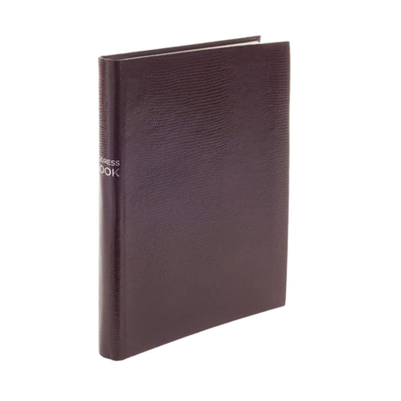 Jubilee Portrait Address Book, 15.5 x 21.5cm, Plum-0