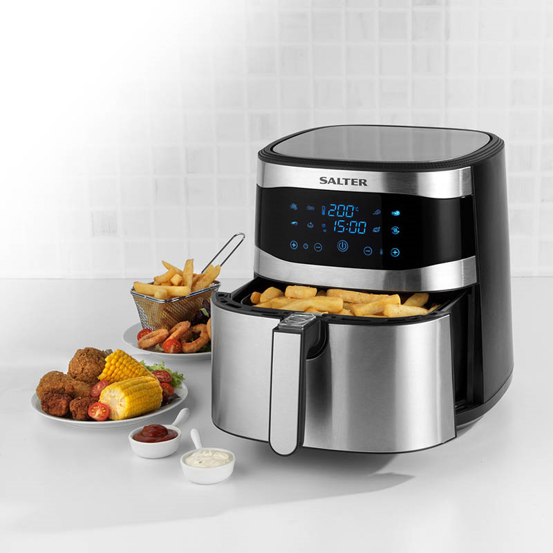 XXL Hot Air Fryer, 8L, Black-3