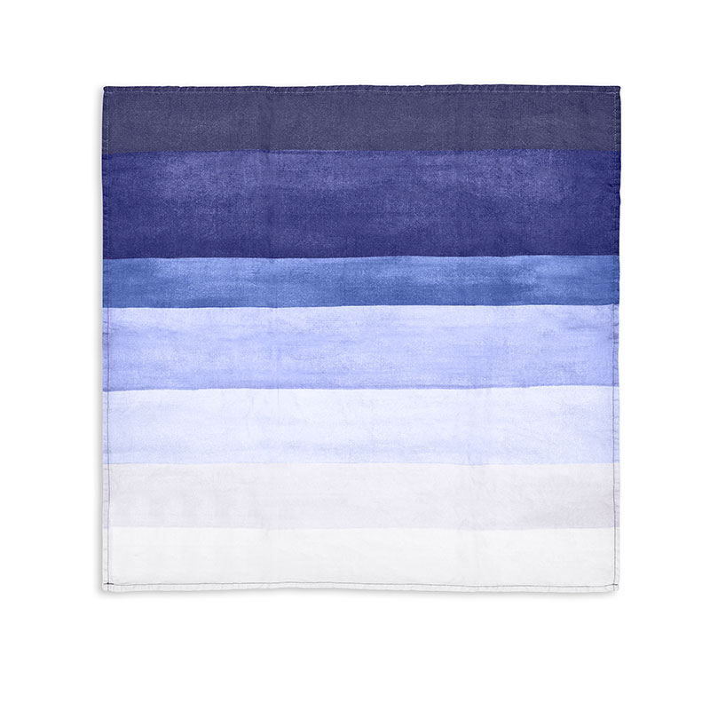 Shades of Blue Napkin, 50cm x 50cm, Blue-0