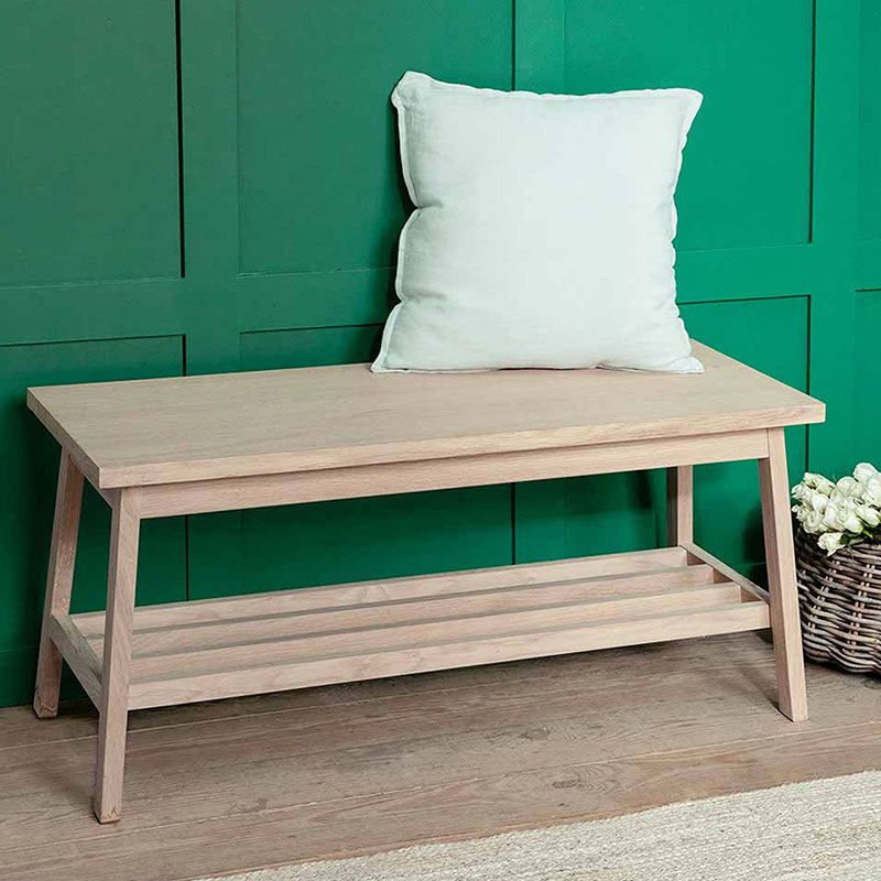 Hambledon Hallway Bench, 100cm, Natural-0