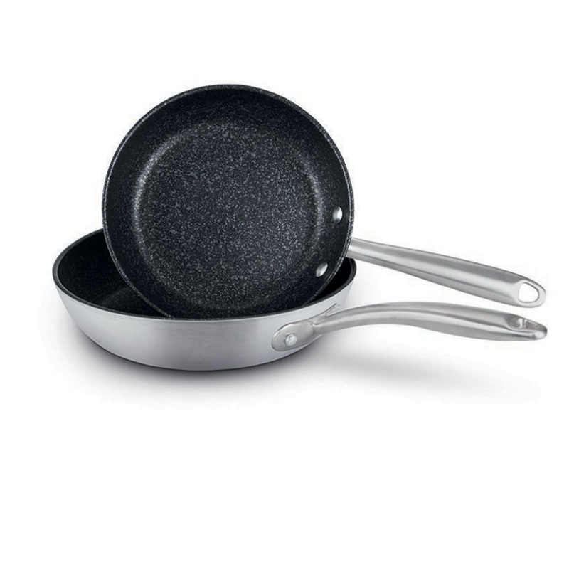 Scratch Guard Stainless Steel Twin Pack Skillet, 25cm & 29cm-1