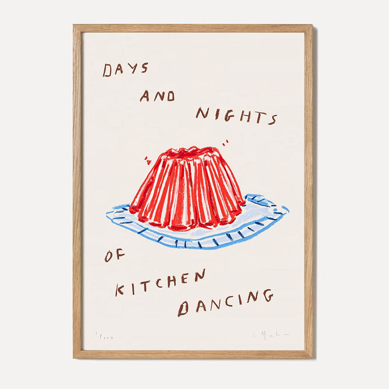 Lucy Mahon Days and Nights of Kitchen Dancing Print, A4, Brown-1