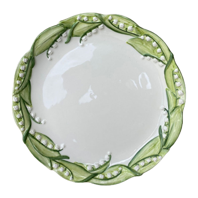 Lily Of The Valley Dinner Plate, D27cm, Green-0