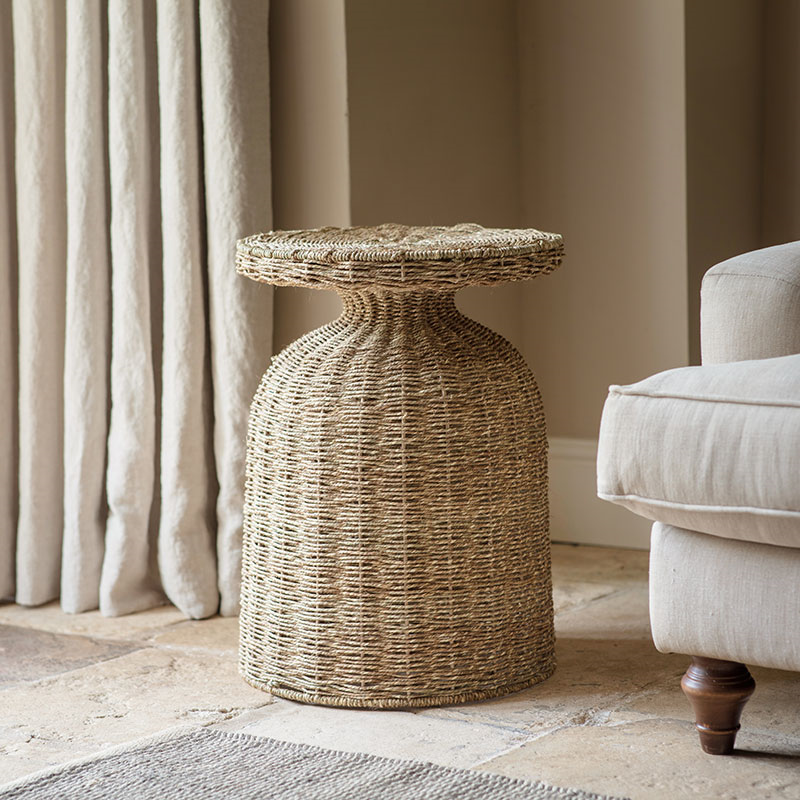 Nish Side Table, Rattan-6