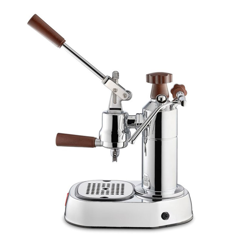 Europiccola Lusso Coffee Machine, Wood/Stainless Steel-1