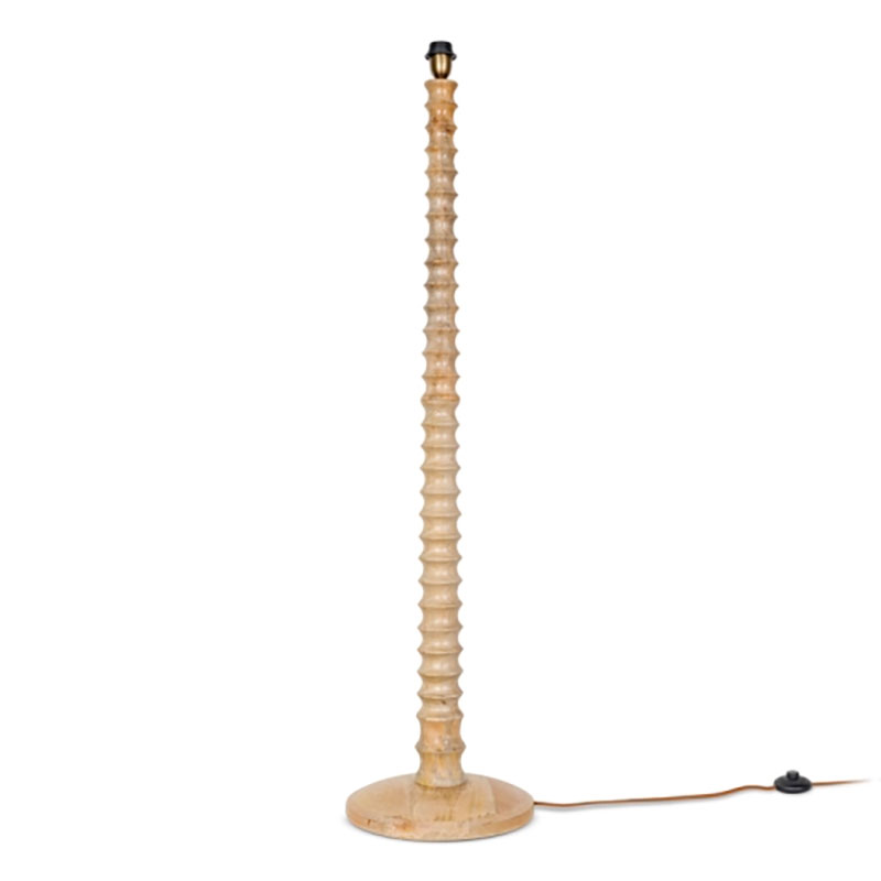 Avisa Mango Wood Floor Lamp, H133cm, Natural-1