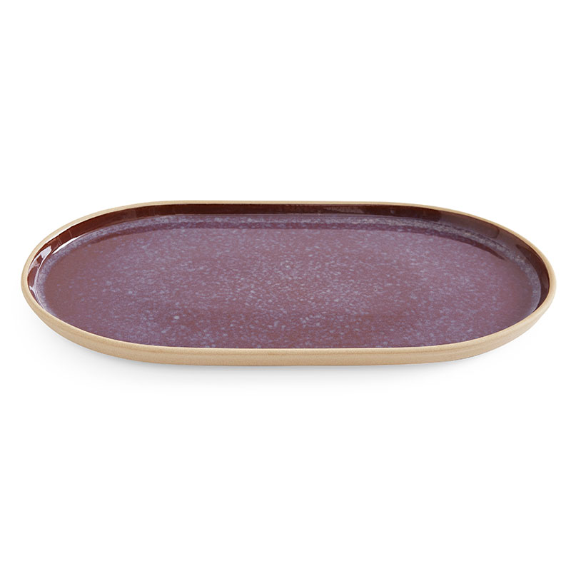 Minerals Oval Platter, L35 x W19cm, Amethyst-1