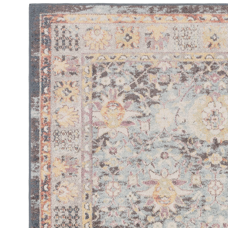 Flores gita classic persian border rug, 200 x 290cm, Multi-2