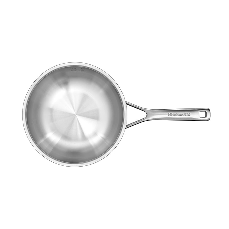 MultiPly Stainless Steel Chef's Pan, 22cm, Silver-5