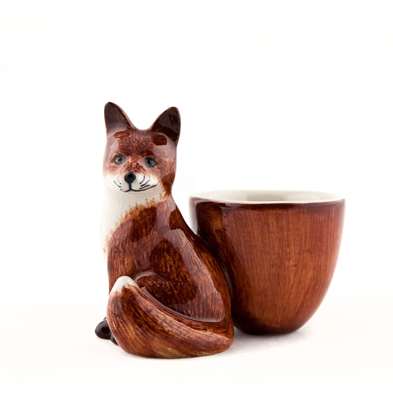 Fox Egg Cup, H8cm, Orange-3