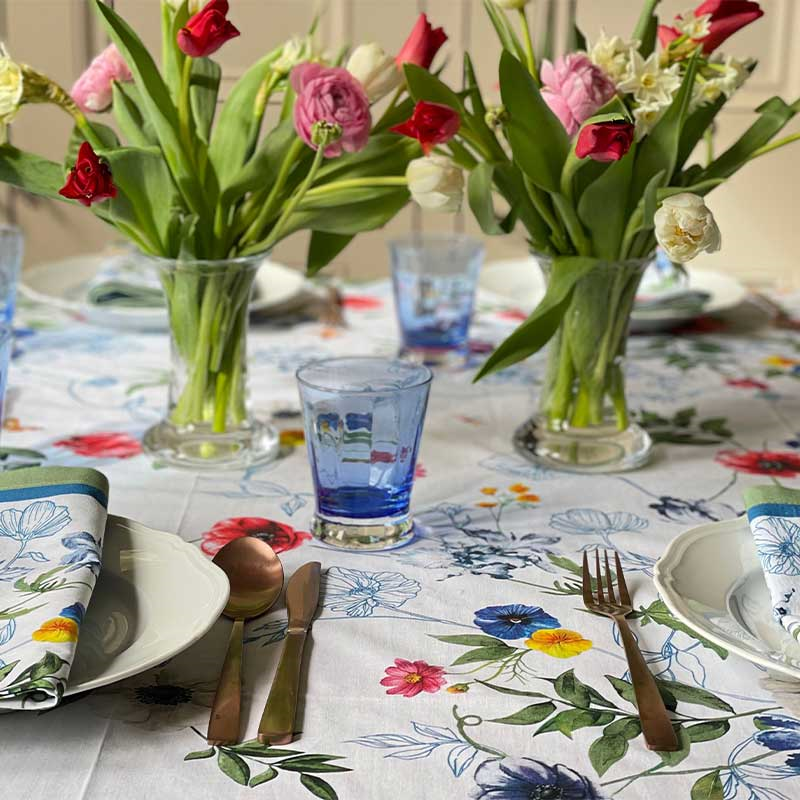 Meadow Cotton Tablecloth, 170 x 260cm-2