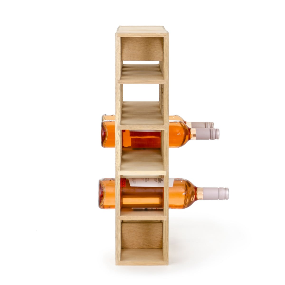 Wine O 5 Bottle Wine Rack, Oak-2