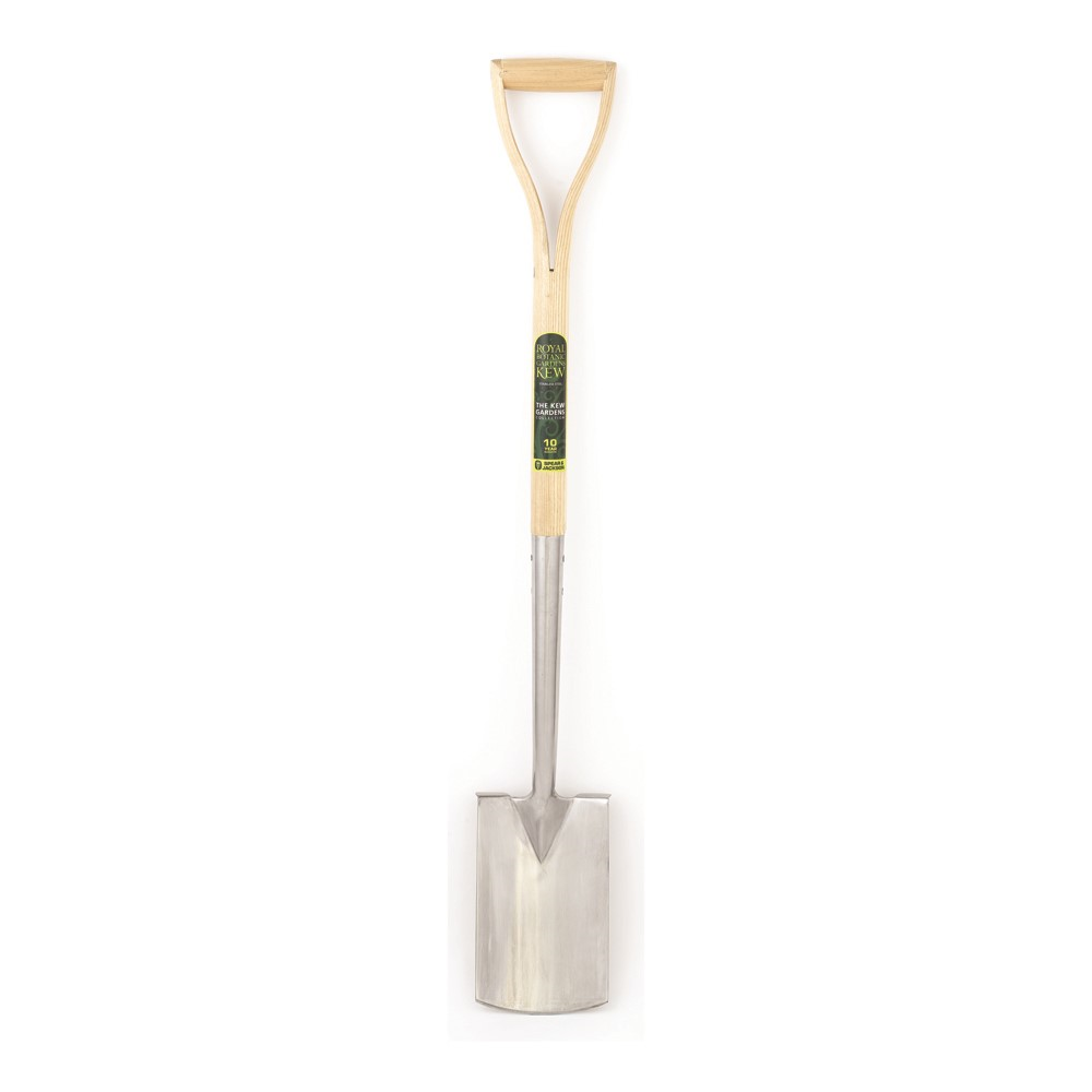 Treaded border spade, H101 x W14.5cm, Green/Silver-0