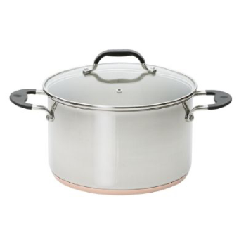 Stock Pot, Copper Base, 24cm-0