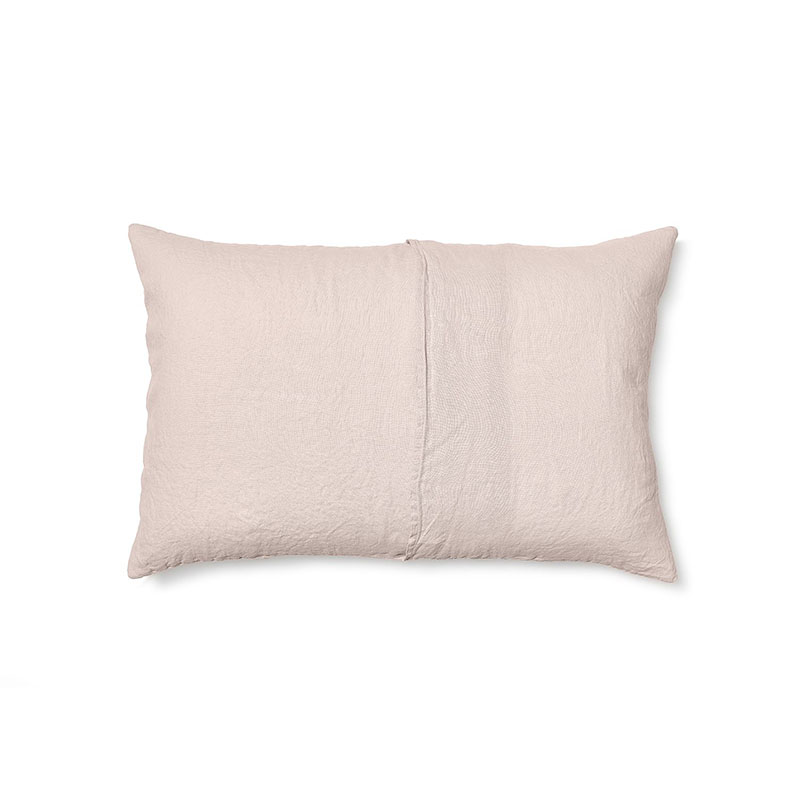 Linen Pair of Standard Pillowcases, Rose-3