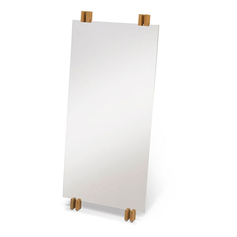 Cutter Mirror, W50 x D5.7 x H110cm, Teak-0