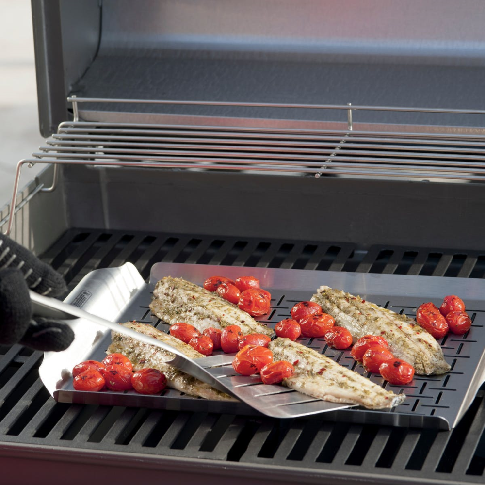 Rectangular grill pan, Silver-1