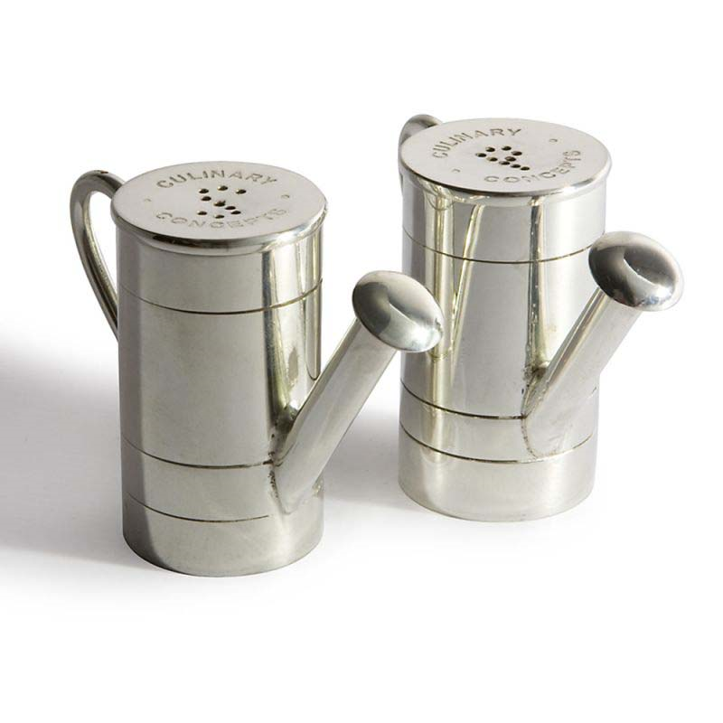 Watering Can Cruet set, H6cm, Silver-0