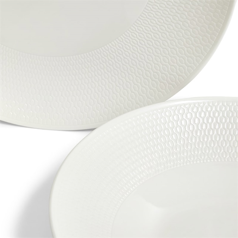 Gio 10 Piece Dinnerware Set, White-2