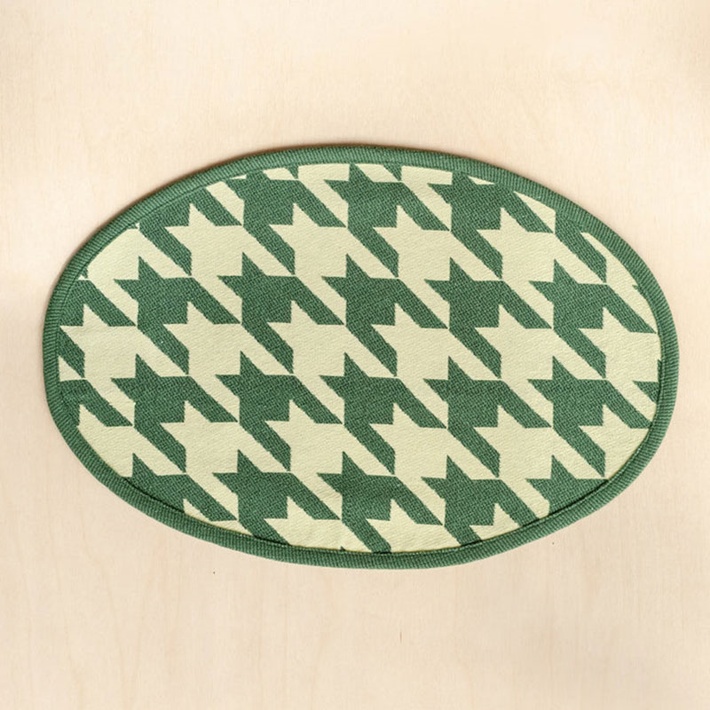 Houndstooth Set of 2 Placemats, 27 x 38cm, Green-0