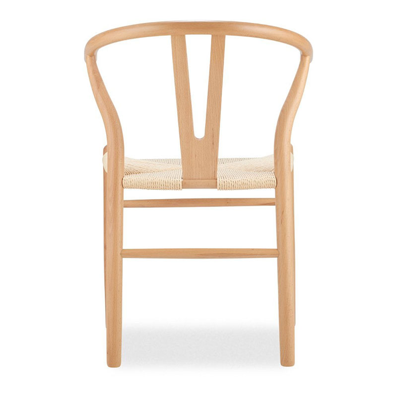 Wishbone chair, H77.5 x W56 x D54cm, Natural-3