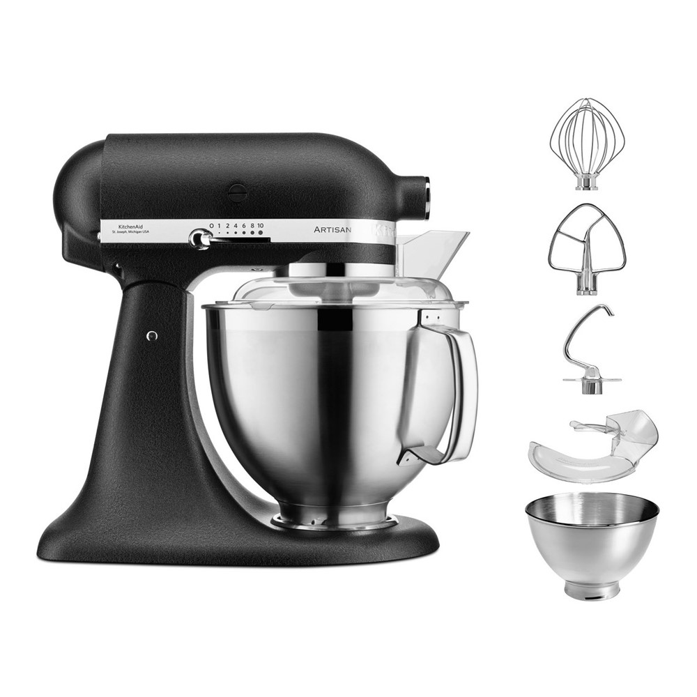 Artisan Tilt Head Stand mixer, 4.8 litre, Cast Iron Black-4