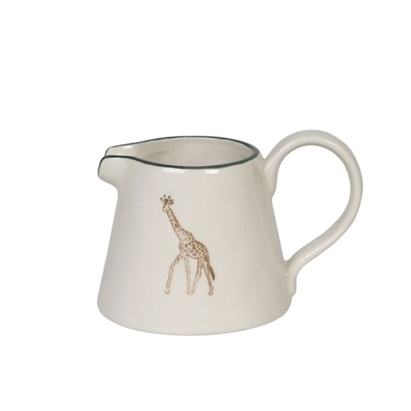 Giraffe Stoneware Mini Jiug, 150ml, Cream-1