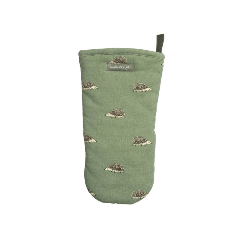 Hedgehogs Oven Mitt, Green-0