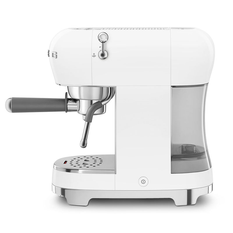 50's Style Espresso Coffee Machine, White-2