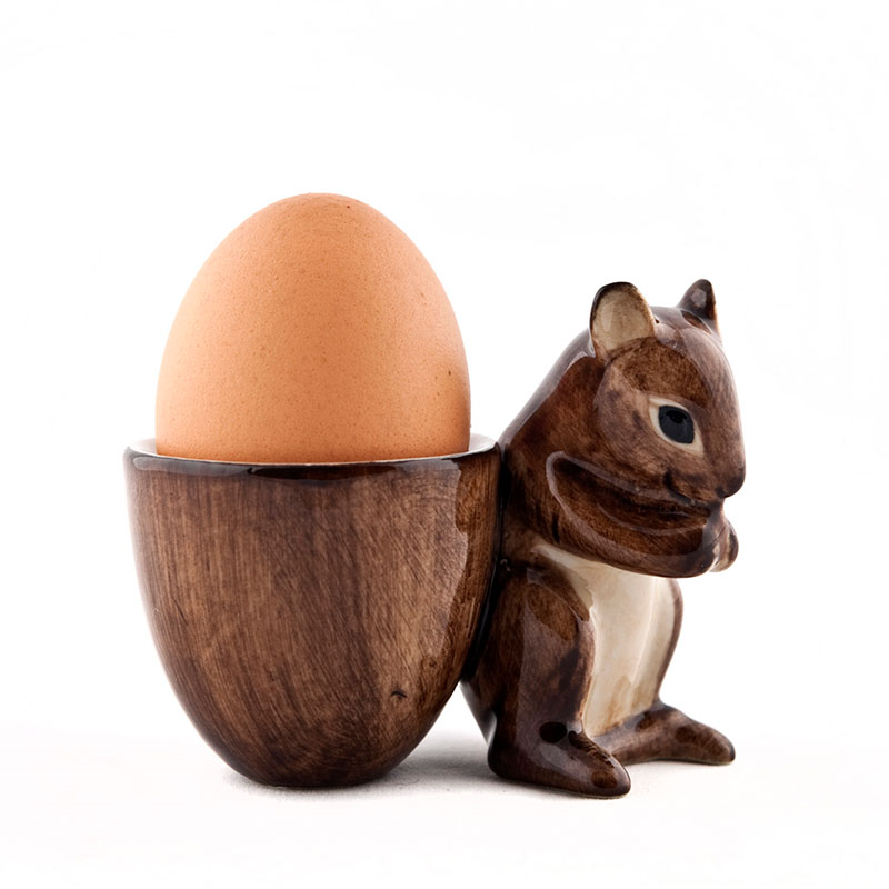 Mouse Egg Cup, H7cm, Brown-1