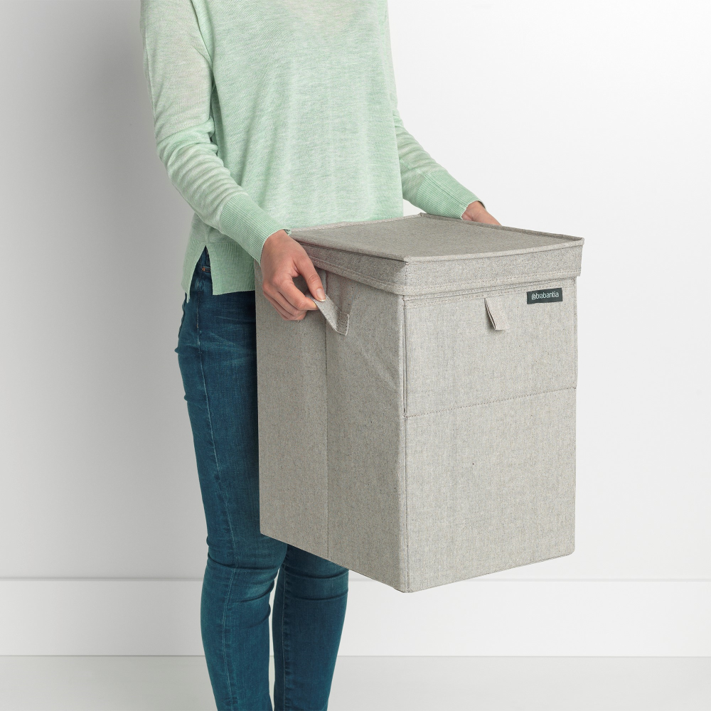 Stackable laundry box, 35 litre, Grey-12