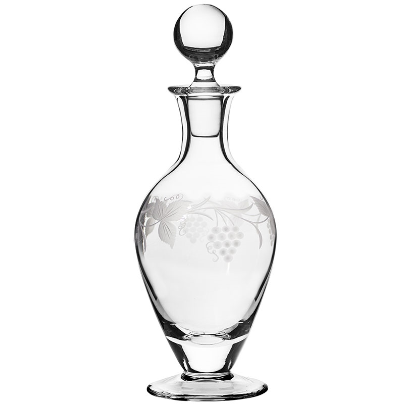 Grapevine Wine Decanter, 800ml, Clear-0