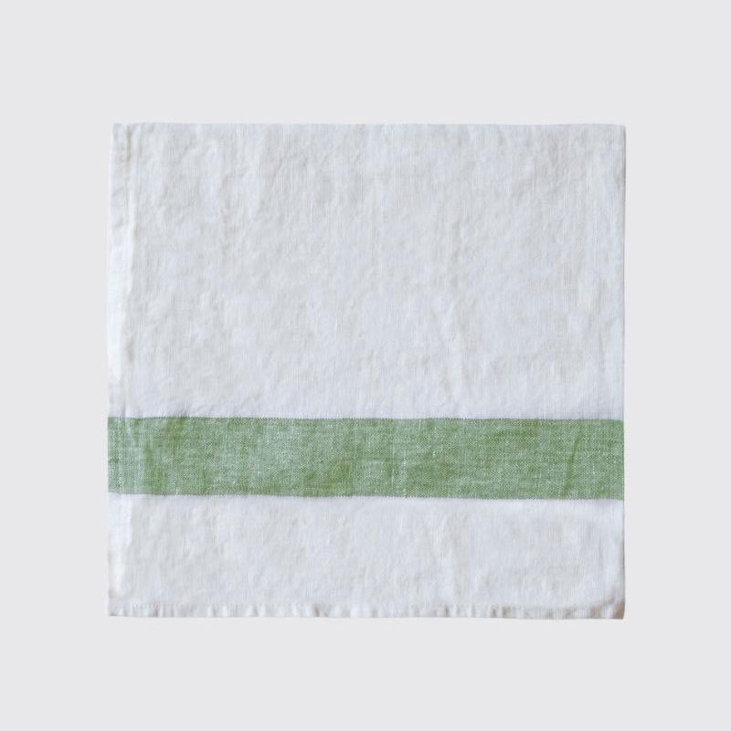 Arles Stripe Napkin, H47 x W47cm, Olive-1