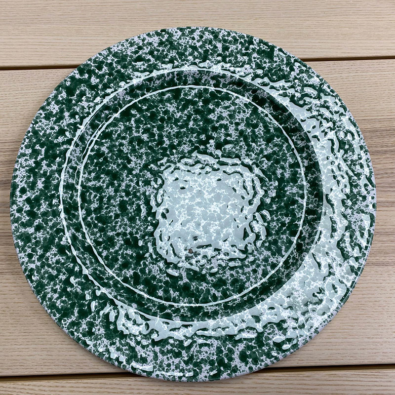 Splatter Flat Plate, D31cm, Green-2