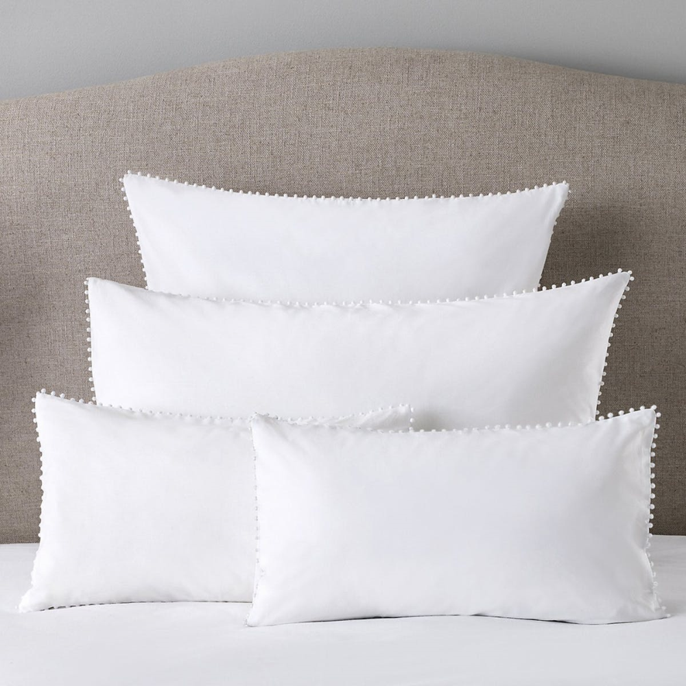 Avignon - 200 Thread Count Square housewife pillowcase, White-0