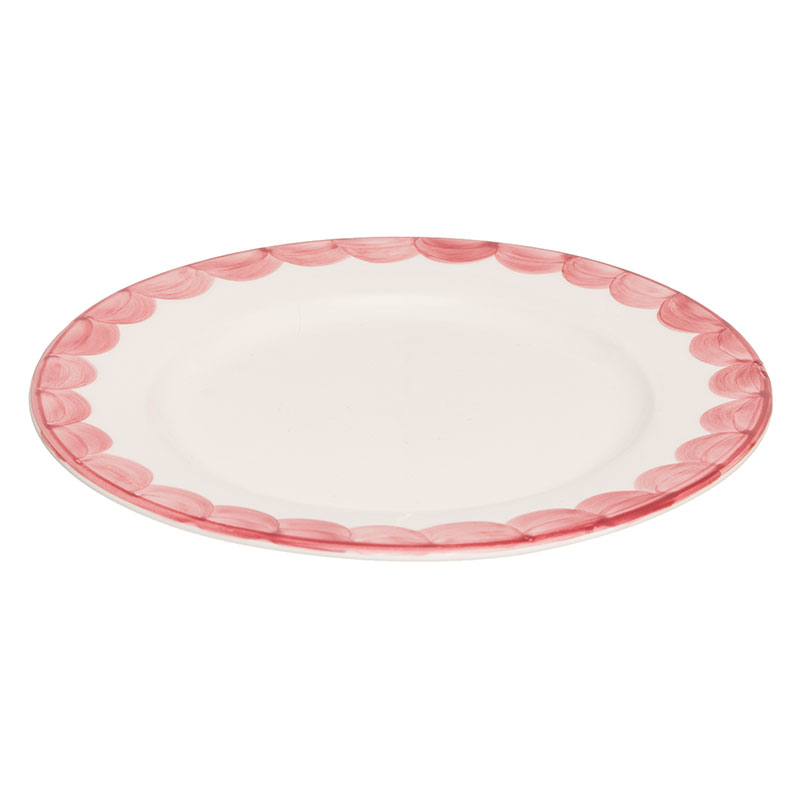 Scallop Side Plate Set of 2, D20cm, Pink-5