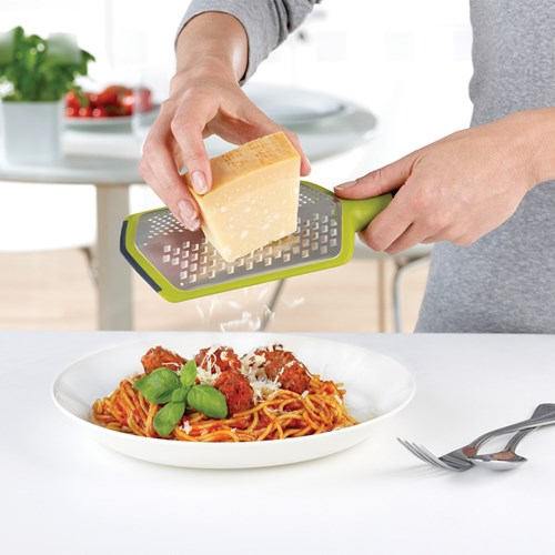 Twist 2-in-1 grater - coarse & fine, Green-2