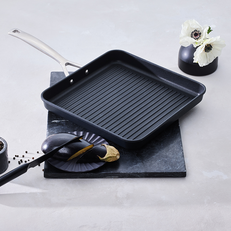 Toughened Non-Stick Square grill pan, 28cm-4