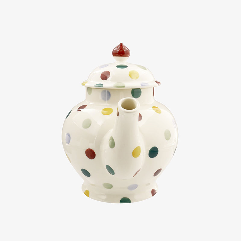 Polka Dot Teapot, 1.6l, Cream-5