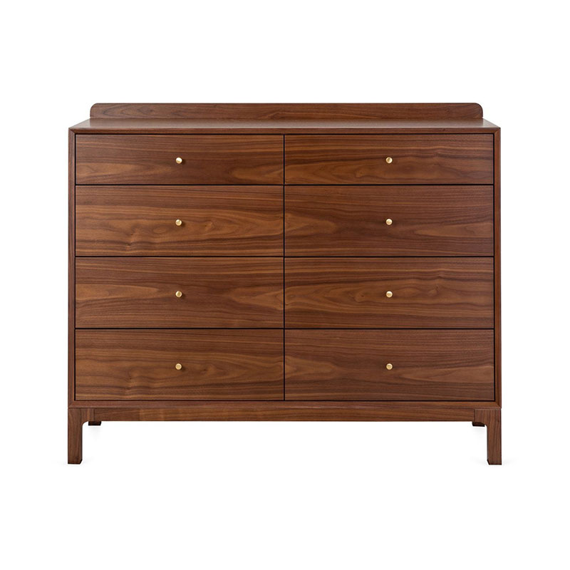 Artie Eight Drawer Chest, H106 x W130cm, Walnut-0