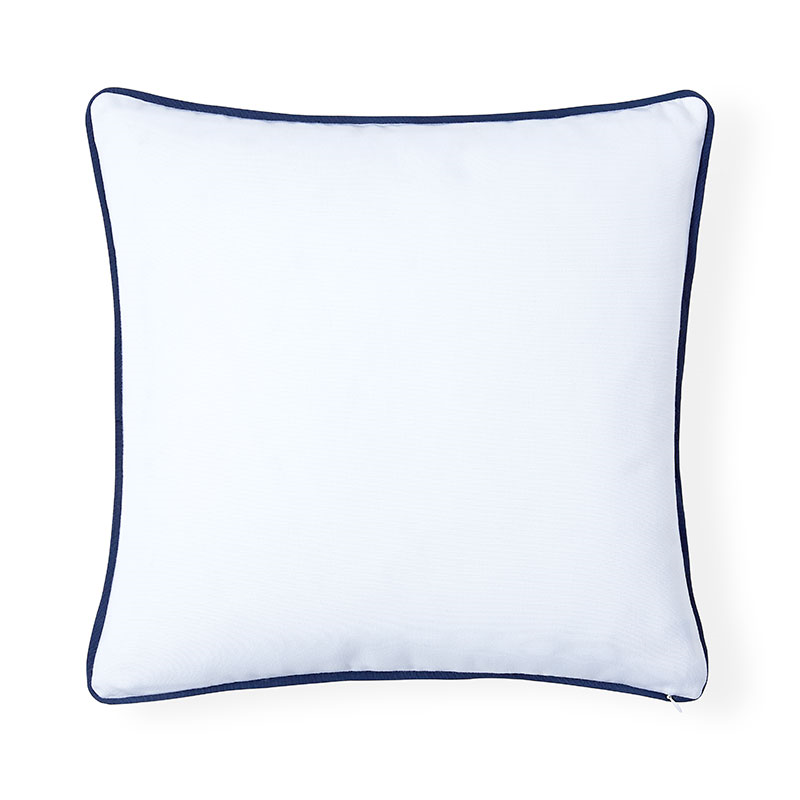 Postiano Outdoor Cushion, 51 x 51cm, Navy/Ivory-1